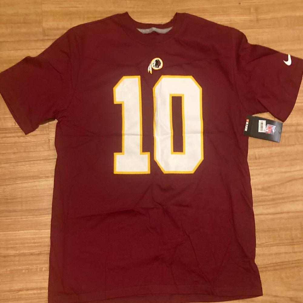 Nike Men's Burgundy Jersey with Number 10